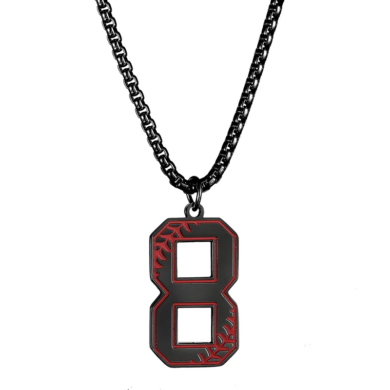 Fashion Outdoor Baseball Necklace Number 1-9 Boys Fashion Accessories Titanium Steel Pendant
Fashion Outdoor Baseball Necklace Number 1-9 Boys Fashion Accessories Titanium Steel Pendant