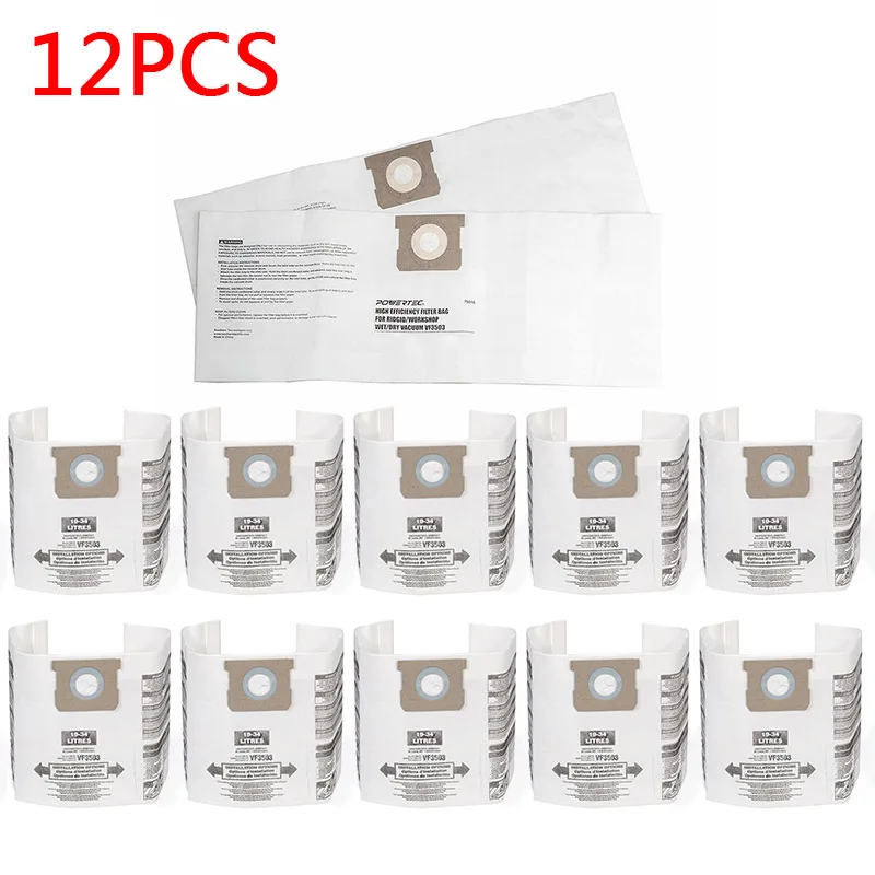 12pcs Dust Bag Fit For Ridgid/Workshop Wet/Dry Vacuum VF3503 Vacuum Cleaner Dust Bags tool parts accessories
12pcs Dust Bag Fit For Ridgid/Workshop Wet/Dry Vacuum VF3503 Vacuum Cleaner Dust Bags tool parts accessories