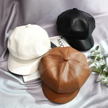 Unisex Autumn Winter Solid color PU British retro Caps Warm Tweed Octagonal Hat For Male Detective Hats Retro Flat Caps chapeau
Unisex Autumn Winter Solid color PU British retro Caps Warm Tweed Octagonal Hat For Male Detective Hats Retro Flat Caps chapeau
