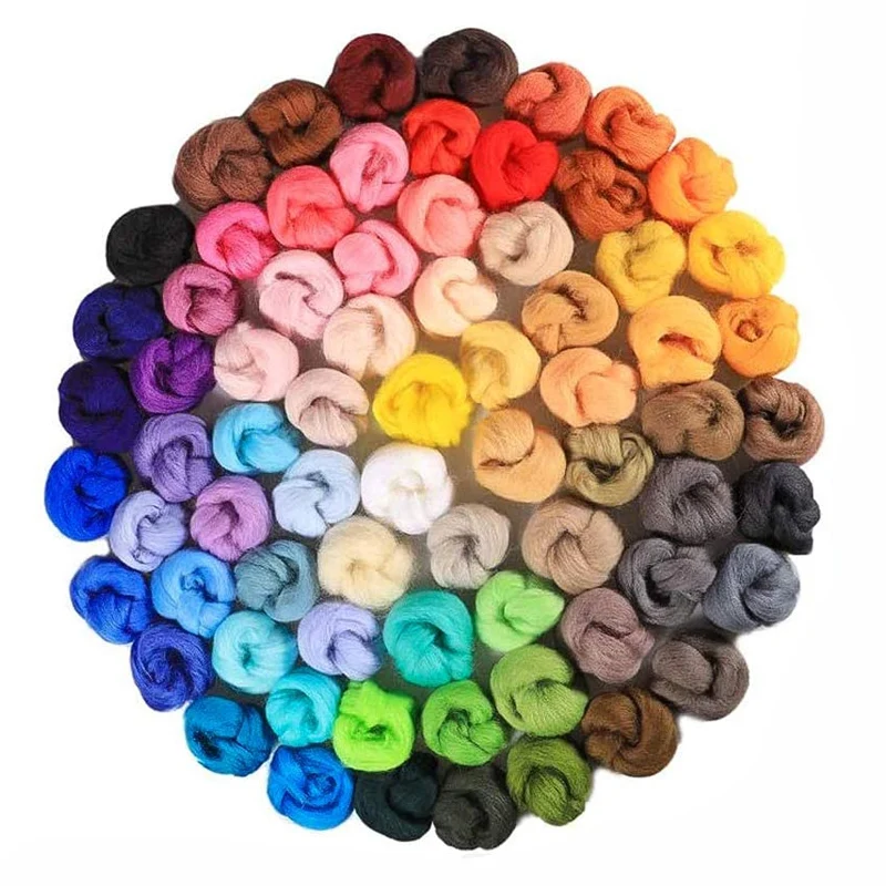Jiwuo 500g Soft Felting Wool Fiber Roving Needle Felting Natural DIY Hand Spinning Sewing Doll Needlework Mixed Color Fibre Arts
Jiwuo 500g Soft Felting Wool Fiber Roving Needle Felting Natural DIY Hand Spinning Sewing Doll Needlework Mixed Color Fibre Arts