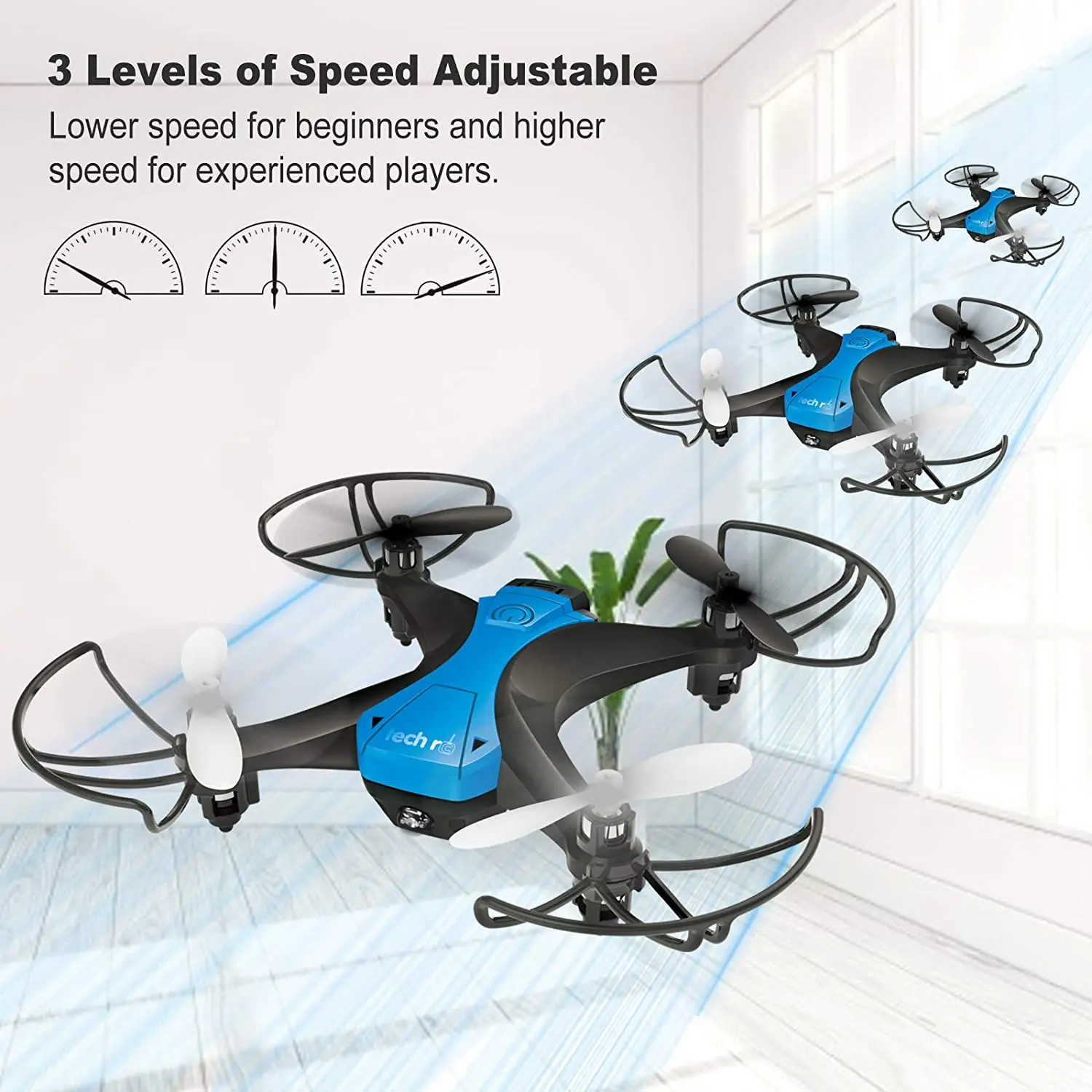 Full Protect Propellers RC Quadcopter Mini Drone for Kids 20mins Long Flying Time Altitude Hold and Headless Mode Gift Toy
Full Protect Propellers RC Quadcopter Mini Drone for Kids 20mins Long Flying Time Altitude Hold and Headless Mode Gift Toy