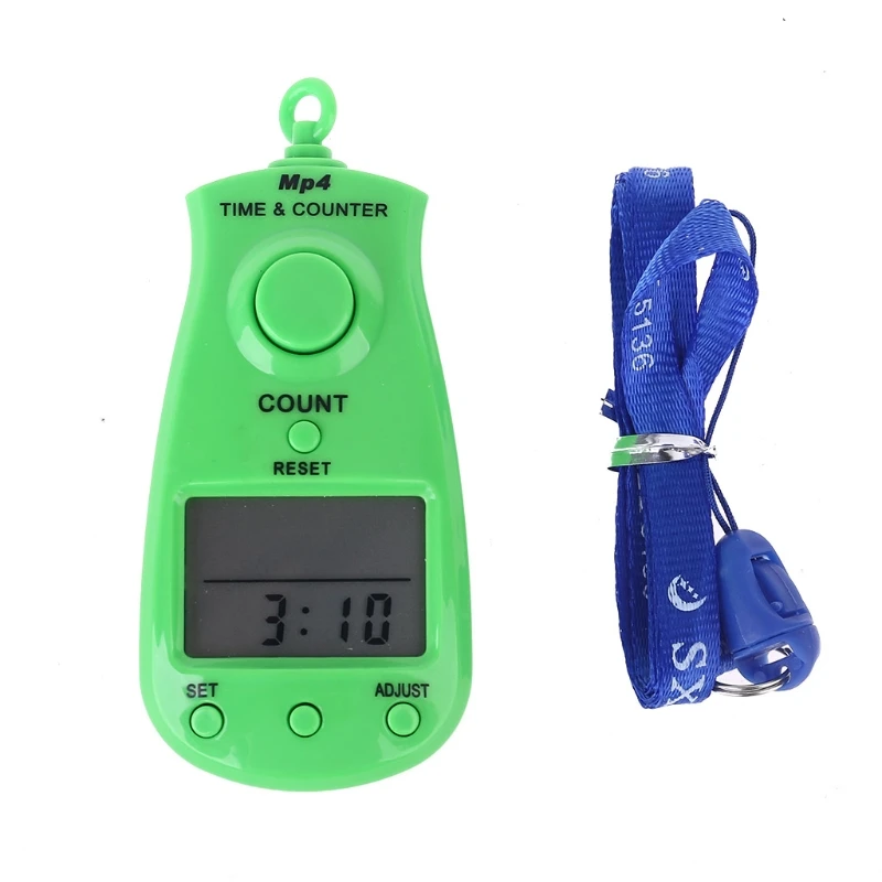 Portable 5-digit Digital Electronic Counter with Clock Calendar and Lanyard Manual Reset Decompression Relaxation Finger Tool fo
Portable 5-digit Digital Electronic Counter with Clock Calendar and Lanyard Manual Reset Decompression Relaxation Finger Tool fo