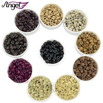 Angels 1000pcs 5.0*3.0*3.0mm Aluminium Silicone Micro Rings Tubes for Hair Extensions Hair Beads for Dreadlocks Hair Tools 
Angels 1000pcs 5.0*3.0*3.0mm Aluminium Silicone Micro Rings Tubes for Hair Extensions Hair Beads for Dreadlocks Hair Tools