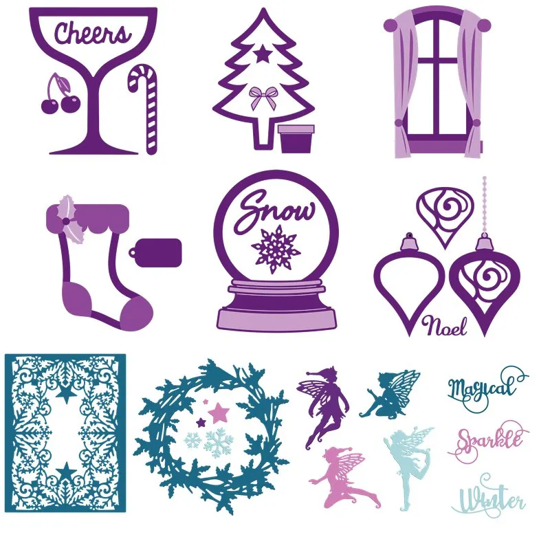 Snowflake Wine Glass Christmas Tree Metal Cutting Dies for Scrapbooking New 2019 Craft Die Cut Card Making Embossing Stencil
Snowflake Wine Glass Christmas Tree Metal Cutting Dies for Scrapbooking New 2019 Craft Die Cut Card Making Embossing Stencil