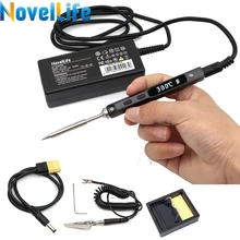 Original TS100 65W Mini Electric Soldering Iron Station Adjustable Temperature Digital Display with Solder Tip 24V Power Supply Original TS100 65W Mini Electric Soldering Iron Station Adjustable Temperature Digital Display with Solder Tip 24V Power Supply