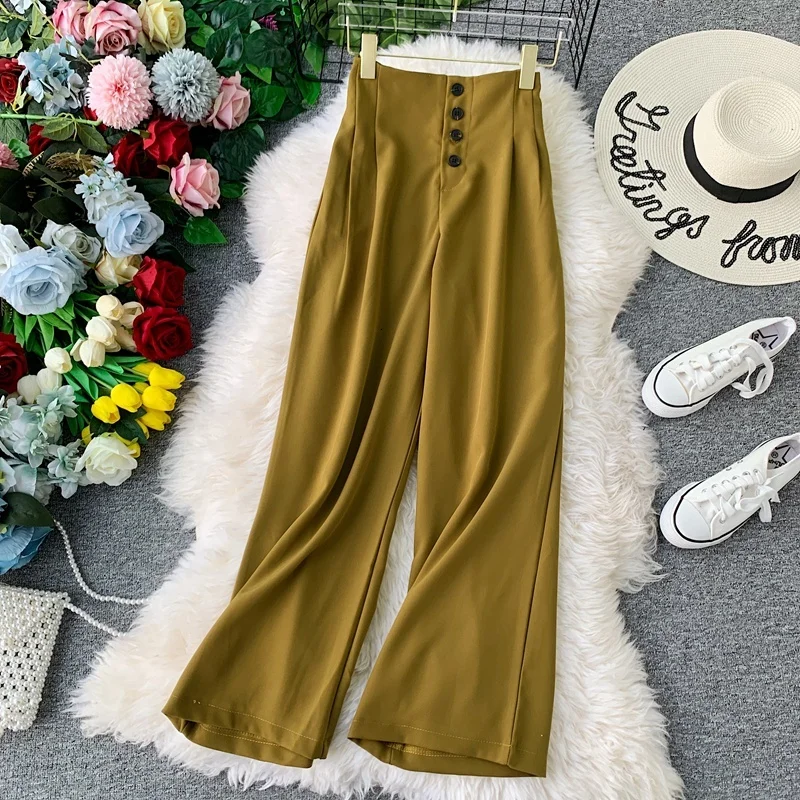 Leg Woman Autumn 2019 High Lumbar Sag Trousers Directly Cuffless Trousers Easy Temperament Leisure Time Western-style Trousers
Leg Woman Autumn 2019 High Lumbar Sag Trousers Directly Cuffless Trousers Easy Temperament Leisure Time Western-style Trousers