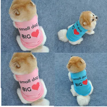 New Pet Dog Clothes for Small Dogs Heart Letters Print Cute Teddy Dog Vest Summer Sleeveless Pet Shirt
New Pet Dog Clothes for Small Dogs Heart Letters Print Cute Teddy Dog Vest Summer Sleeveless Pet Shirt