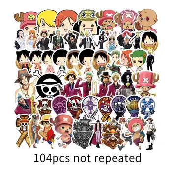 104PCS/Lot Anime ONE PIECE Cartoon DIY Stickers For Skateboard Fridge Phone Guitar Motorcycle Luggage Cool Graffiti Stickers
104PCS/Lot Anime ONE PIECE Cartoon DIY Stickers For Skateboard Fridge Phone Guitar Motorcycle Luggage Cool Graffiti Stickers