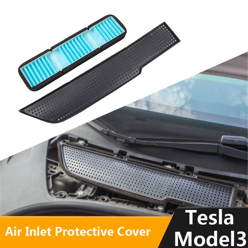 

Car Air Flow Vent Cover Trim Auto For Tesla Model 3 Air Filter Accessories Anti-Blocking Model3 Intake Protection Three