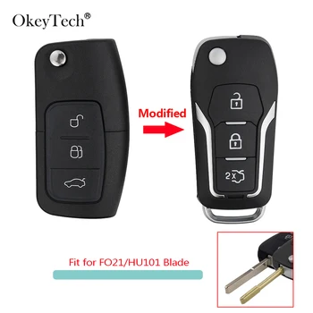 Okeytech 3 Button Modified Flip Folding Remote Control Car Key Shell Case For Ford Focus 2 3 connect mondeo Fiesta key Fob Case
Okeytech 3 Button Modified Flip Folding Remote Control Car Key Shell Case For Ford Focus 2 3 connect mondeo Fiesta key Fob Case