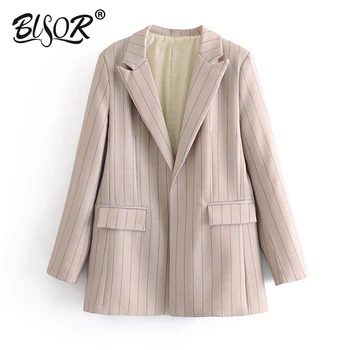 Stylish Striped Office Lady Suit Blazers Coat Women 2019 Notched Collar Long Sleeve Ladies Outerwear Chaqueta Mujer
Stylish Striped Office Lady Suit Blazers Coat Women 2019 Notched Collar Long Sleeve Ladies Outerwear Chaqueta Mujer
