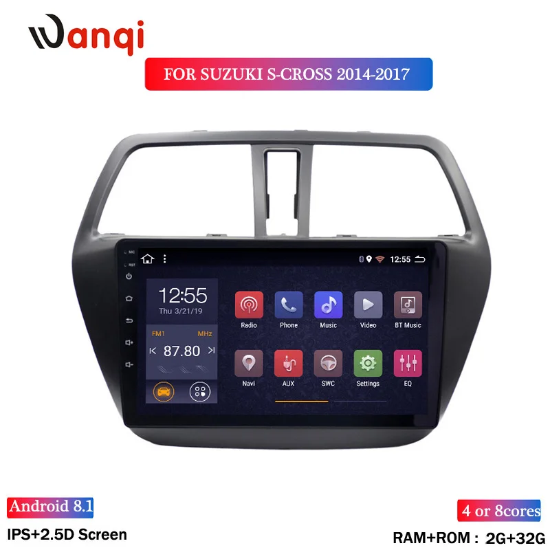 2G RAM 32G ROM Android 8.1 Car Multimedia Player for Suzuki S-CROSS 2014-2017 Car DVD GPS Navigation with wifi support Mirror
2G RAM 32G ROM Android 8.1 Car Multimedia Player for Suzuki S-CROSS 2014-2017 Car DVD GPS Navigation with wifi support Mirror
