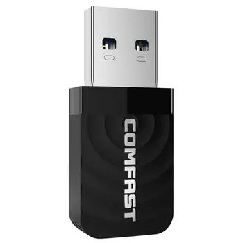 COMFAST CF-812AC USB 3.0 Wireless Network Card 1300Mbps Ethernet WiFi Dongle Adapter Receiver 802.11 B/g/n 5.8/2.4GHz Dual
COMFAST CF-812AC USB 3.0 Wireless Network Card 1300Mbps Ethernet WiFi Dongle Adapter Receiver 802.11 B/g/n 5.8/2.4GHz Dual