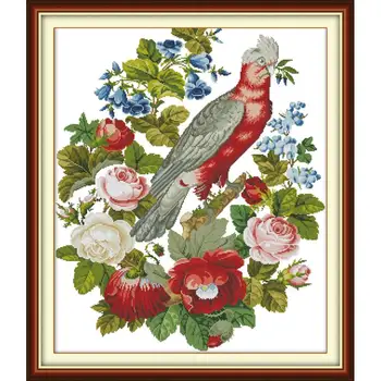 Joy Sunday Parrots And Flowers Cross Stitch Kits Counted Printed Pattern 11&14CT DIY Embroidery Needlework Sets Decor Baby Room
Joy Sunday Parrots And Flowers Cross Stitch Kits Counted Printed Pattern 11&14CT DIY Embroidery Needlework Sets Decor Baby Room