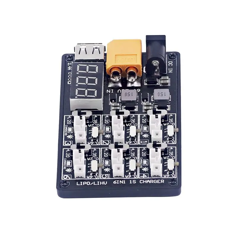 JMT 6in1 LiPo Charging Board 1S LiPo 12A 3V Battery Charger Charging Board For RC Accessory with USB Interface
JMT 6in1 LiPo Charging Board 1S LiPo 12A 3V Battery Charger Charging Board For RC Accessory with USB Interface