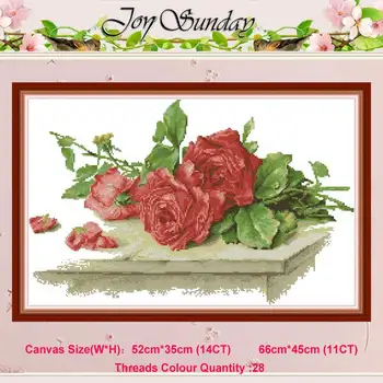 Red roses on the table patterns counted 11CT 14CT Cross Stitch Set DIY Chinese Cross-stitch Kit Embroidery Needlework home decor
Red roses on the table patterns counted 11CT 14CT Cross Stitch Set DIY Chinese Cross-stitch Kit Embroidery Needlework home decor