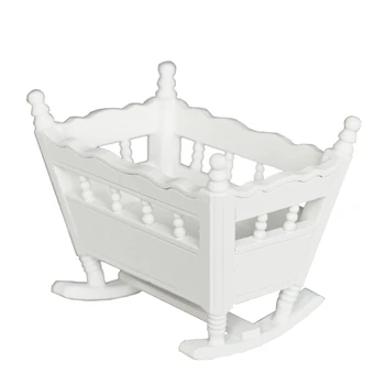 Unisex 1/12 Dolls House Miniature White Wooden Cradle Baby Crib Dollhouse Furniture Decorate Kids Toy 
Unisex 1/12 Dolls House Miniature White Wooden Cradle Baby Crib Dollhouse Furniture Decorate Kids Toy
