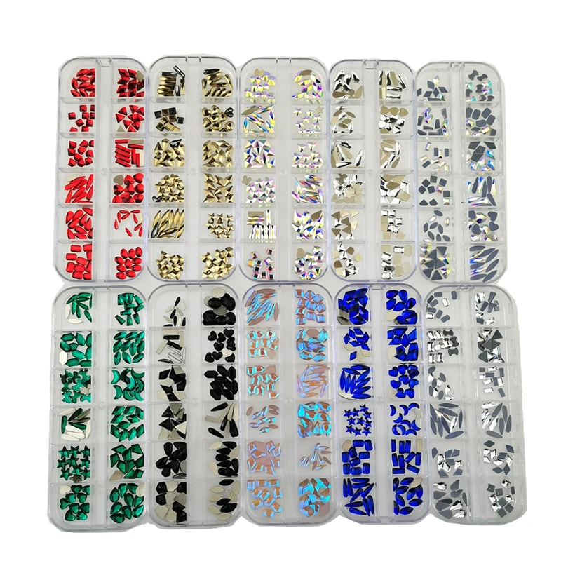 1 Box 120pcs Nail Art Rhinestones Flatback Crystals Glass Colorful AB Nail Rhinestones Set For Decorations Design
1 Box 120pcs Nail Art Rhinestones Flatback Crystals Glass Colorful AB Nail Rhinestones Set For Decorations Design