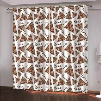 Cartoon Pizza Football Fiel 2 Panels/Set Window Curtain Block out Fabric Drapes Darkening Thermal Insulate Bedroom Livingroom
Cartoon Pizza Football Fiel 2 Panels/Set Window Curtain Block out Fabric Drapes Darkening Thermal Insulate Bedroom Livingroom