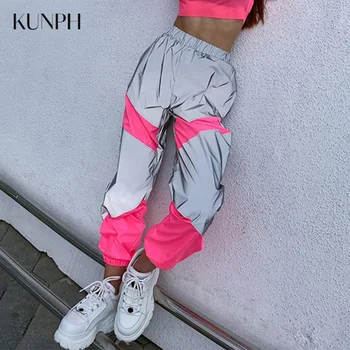 Casual harem pants Women's sweatpants Reflective poatchwork trousers Loose elastic waist long pants Wide leg pants
Casual harem pants Women's sweatpants Reflective poatchwork trousers Loose elastic waist long pants Wide leg pants