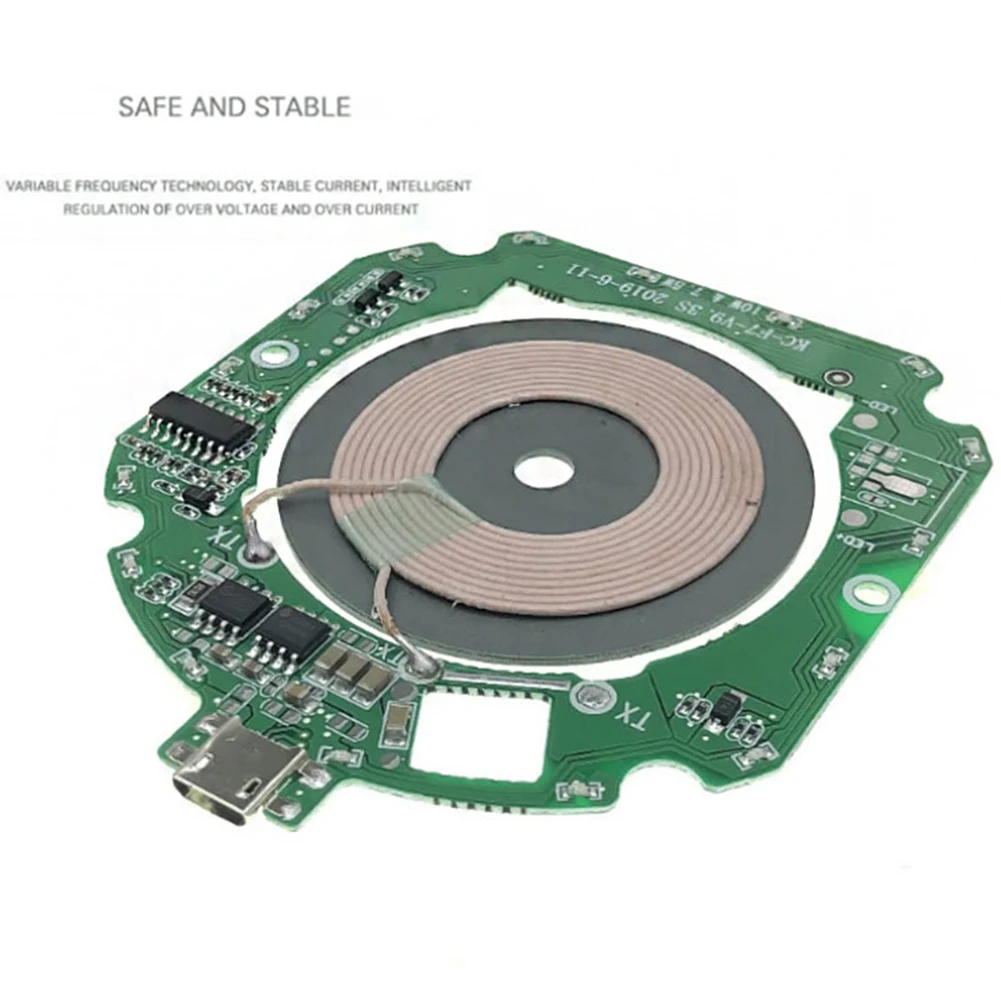 Easy Apply Wireless Charging Accessories Sensitive Practical Transmitter Module Home DIY PCB Circuit Board Qi Standard Stable
Easy Apply Wireless Charging Accessories Sensitive Practical Transmitter Module Home DIY PCB Circuit Board Qi Standard Stable