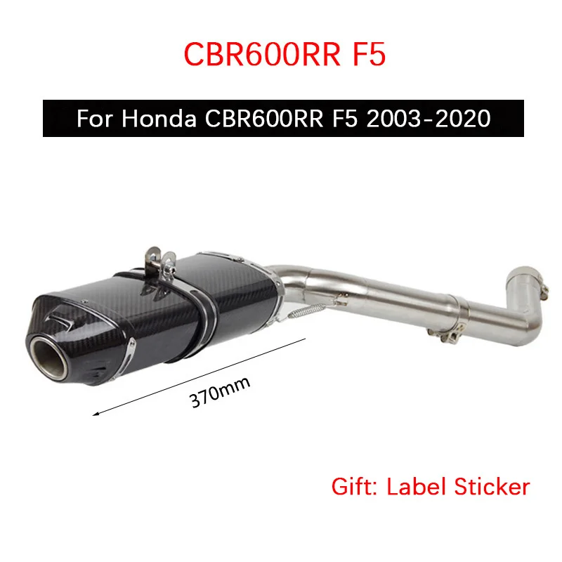 Full Exhaust System for Honda CBR600RR 2003-2020 Exhaust Pipe Motorcycle Exhaust Header Slip On 51mm Rear Escape No DB Killer
Full Exhaust System for Honda CBR600RR 2003-2020 Exhaust Pipe Motorcycle Exhaust Header Slip On 51mm Rear Escape No DB Killer
