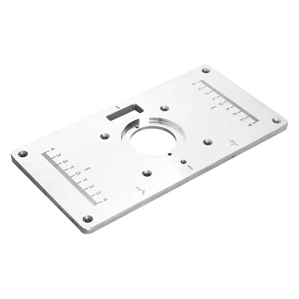 Aluminium Router Table Insert Plate Wood Router Trimmer Models Engraving Machine with 4 Rings for Woodworking Benches Sale
Aluminium Router Table Insert Plate Wood Router Trimmer Models Engraving Machine with 4 Rings for Woodworking Benches Sale