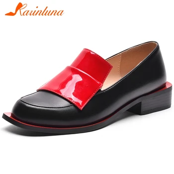 Karinluna 2020 Fashion New Genuine Cow Leather Casual Shoes Woman Pumps Female Chunky Heel Slip-On Comfortable Pumps Women Shoes
Karinluna 2020 Fashion New Genuine Cow Leather Casual Shoes Woman Pumps Female Chunky Heel Slip-On Comfortable Pumps Women Shoes