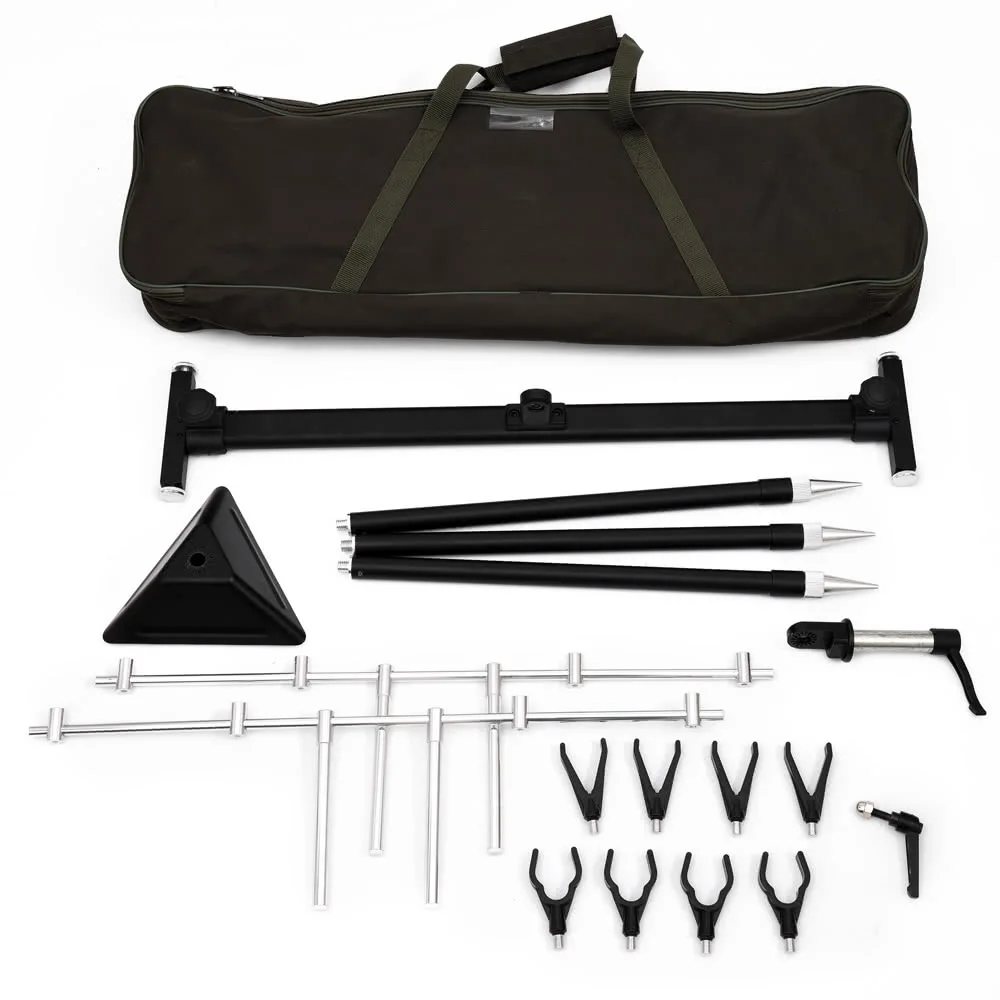 Aluminum Alloy Telescopic Adjustable Sea Fishing Tripod Holder Stand Bracket for 4 Fishing Rod with Carry Bag
Aluminum Alloy Telescopic Adjustable Sea Fishing Tripod Holder Stand Bracket for 4 Fishing Rod with Carry Bag