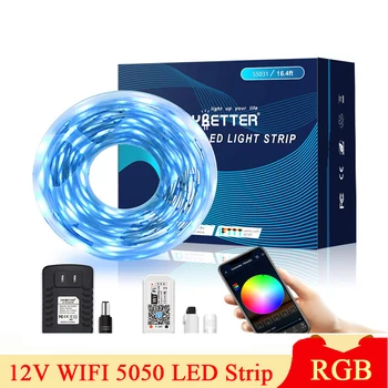 WiFi 5050 RGB LED Strip Set IP65 Waterproof Music Sync & Voice Control Flexible Color Light
WiFi 5050 RGB LED Strip Set IP65 Waterproof Music Sync & Voice Control Flexible Color Light