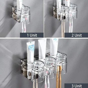 1 Piece Fashion Wall-mounted Bathroom Toothbrush Storage Drain Rack Toilet Toothpaste Cup Holder Home Supplies 
1 Piece Fashion Wall-mounted Bathroom Toothbrush Storage Drain Rack Toilet Toothpaste Cup Holder Home Supplies