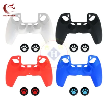 Soft Silicone Gel Rubber Case Cover For SONY PS5 Controller Skin Protection Case Cat paw cap for joystick For PS5 Slim Gamepad
Soft Silicone Gel Rubber Case Cover For SONY PS5 Controller Skin Protection Case Cat paw cap for joystick For PS5 Slim Gamepad