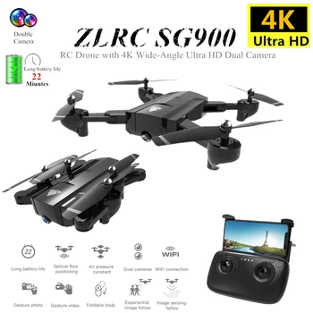 SG900 RC Drone Quadcopter with 4K HD Dual Camera Foldable Follow Me Quadrocopter FPV Dron Long Battery Life VS XS816 E520S
SG900 RC Drone Quadcopter with 4K HD Dual Camera Foldable Follow Me Quadrocopter FPV Dron Long Battery Life VS XS816 E520S