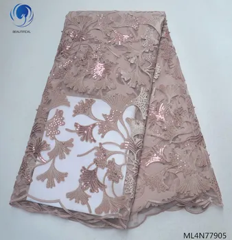 Beautifical nigerian lace fabrics New arrival tulle lace with sequins embroidery french lace fabric for dress 5yards ML4N779
Beautifical nigerian lace fabrics New arrival tulle lace with sequins embroidery french lace fabric for dress 5yards ML4N779