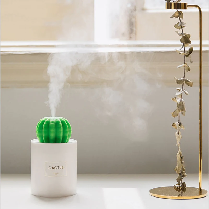 280ml USB Air Humidifier Cactus Timing Aromatherapy Diffuser Mist Maker Fogger Home Mini Aromatherapy Diffuser With Night Light
280ml USB Air Humidifier Cactus Timing Aromatherapy Diffuser Mist Maker Fogger Home Mini Aromatherapy Diffuser With Night Light