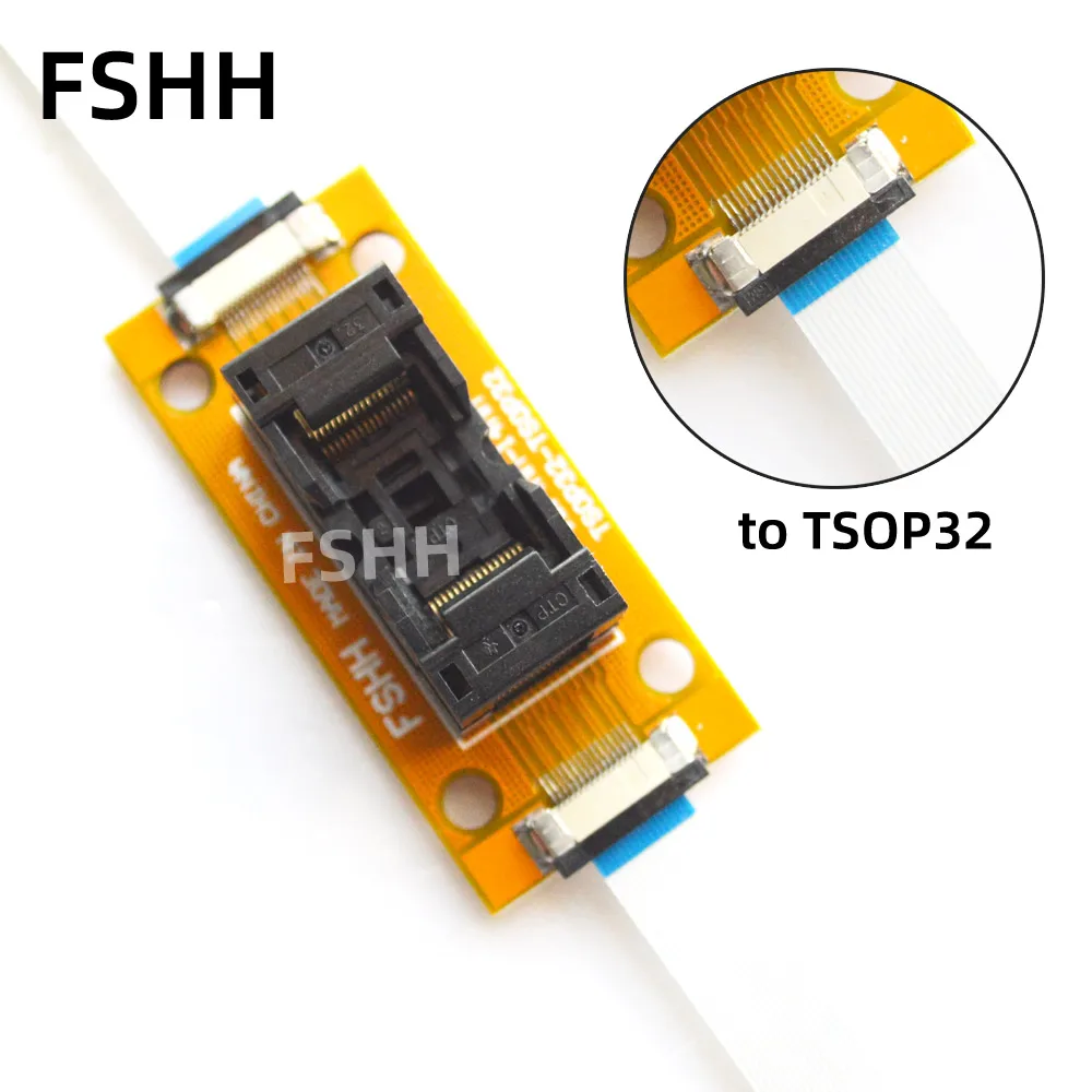 Program Test SMD welding 12mm vsop32 TSOP32 to TSOP32 test socket 0.5mm 20mm TSOP32 On line test socket
Program Test SMD welding 12mm vsop32 TSOP32 to TSOP32 test socket 0.5mm 20mm TSOP32 On line test socket