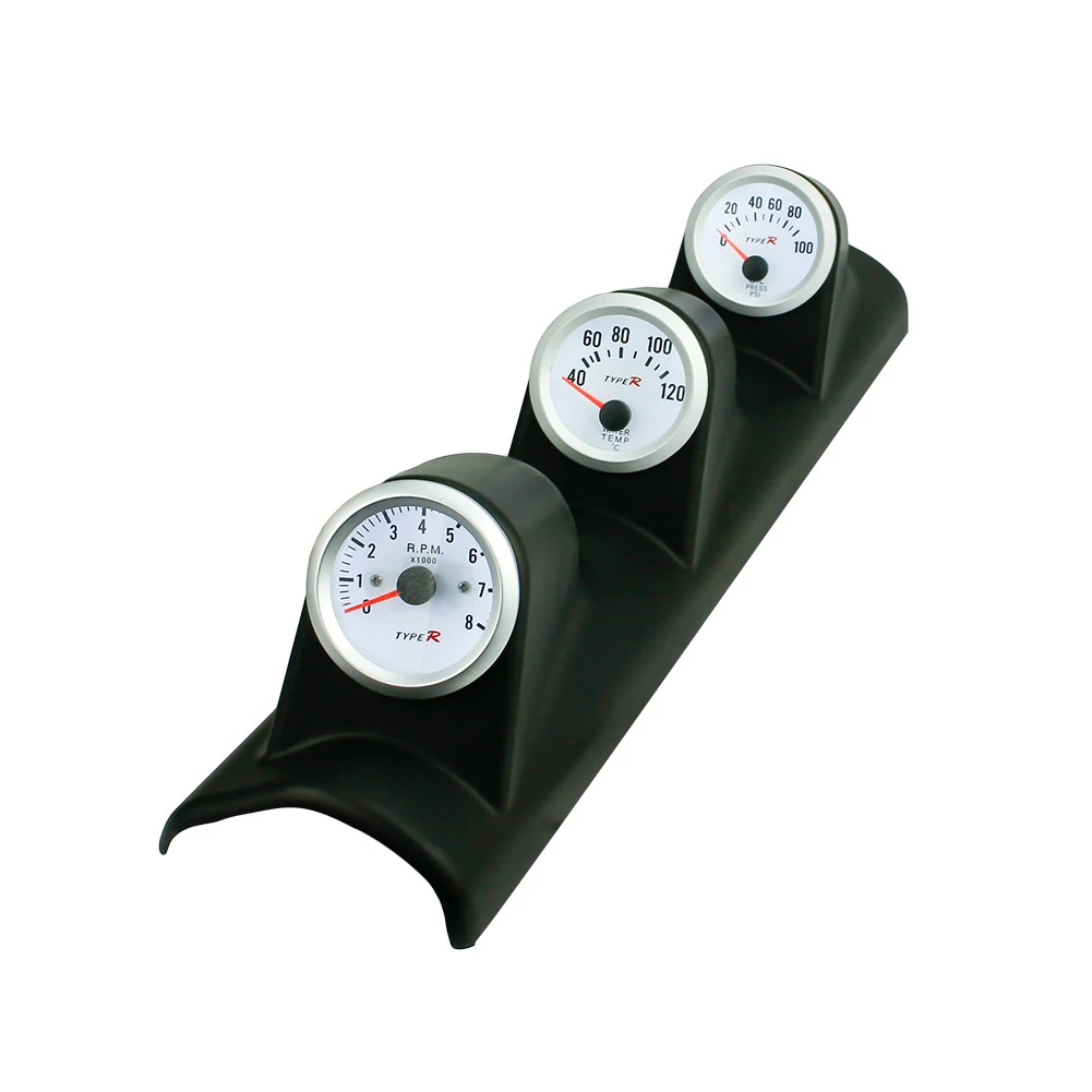 2" 3 In 1 Water Temperature Dial Car Gauges Set Tachometer Oil Pressure Spared Clear Display Sensitive Combination Meter Holder
2" 3 In 1 Water Temperature Dial Car Gauges Set Tachometer Oil Pressure Spared Clear Display Sensitive Combination Meter Holder