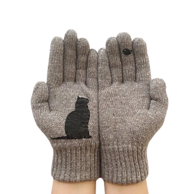 New Style Cat Gloves for Women Woolen Gloves Autumn Winter Outdoor Warm Cold Protection Padded Cat Printed Gloves
New Style Cat Gloves for Women Woolen Gloves Autumn Winter Outdoor Warm Cold Protection Padded Cat Printed Gloves