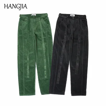Vintage Corduroy Pants Men Green Black Fashion Hip Hop Reverse Wear Ribbons Straight Trousers Autumn Winter Loose Casual Pants
Vintage Corduroy Pants Men Green Black Fashion Hip Hop Reverse Wear Ribbons Straight Trousers Autumn Winter Loose Casual Pants