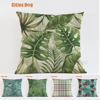 geometry Tropical Plants Pattern Cotton Linen waterproof Pillow Cushion cover Decorative Home Decor High Quality Pillow cover
geometry Tropical Plants Pattern Cotton Linen waterproof Pillow Cushion cover Decorative Home Decor High Quality Pillow cover