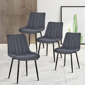 Set Of 4 High-quality Linen Fabric(BLACK)Nordic Minimalist Style+Iron Chair Legs
Set Of 4 High-quality Linen Fabric(BLACK)Nordic Minimalist Style+Iron Chair Legs