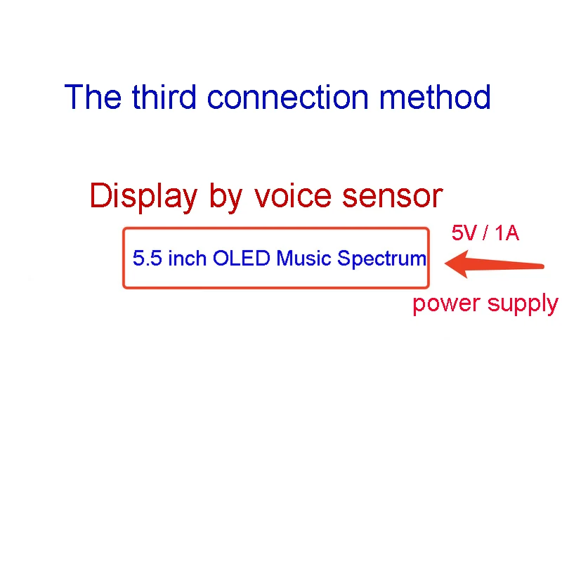 5.5 inch OLED Music Spectrum Display Module VU Meter Car Audio Control Professional HiFi Spectrum Clock MIC Black Metal Case H34
