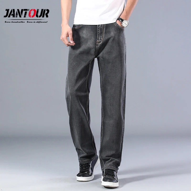 Brand Retro Men's Loose Jeans men Elastic High quality Gray Denim Casual Jeans mens trousers cotton Pants Big size 40 42 44 
Brand Retro Men's Loose Jeans men Elastic High quality Gray Denim Casual Jeans mens trousers cotton Pants Big size 40 42 44