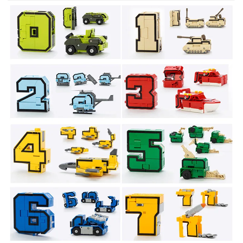 New Music New with Numbers Transformation 0-9 Flexible Building Blocks Educational Assembled Jingang Robot Building Blocks CHILD
New Music New with Numbers Transformation 0-9 Flexible Building Blocks Educational Assembled Jingang Robot Building Blocks CHILD