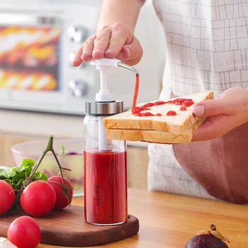 Glass Kitchen Seasoning Bottle Ketchup Sweet Noodle Sauce Organizer Jar Press Type Large Diameter Oil Honey High Capacity Tools 
Glass Kitchen Seasoning Bottle Ketchup Sweet Noodle Sauce Organizer Jar Press Type Large Diameter Oil Honey High Capacity Tools