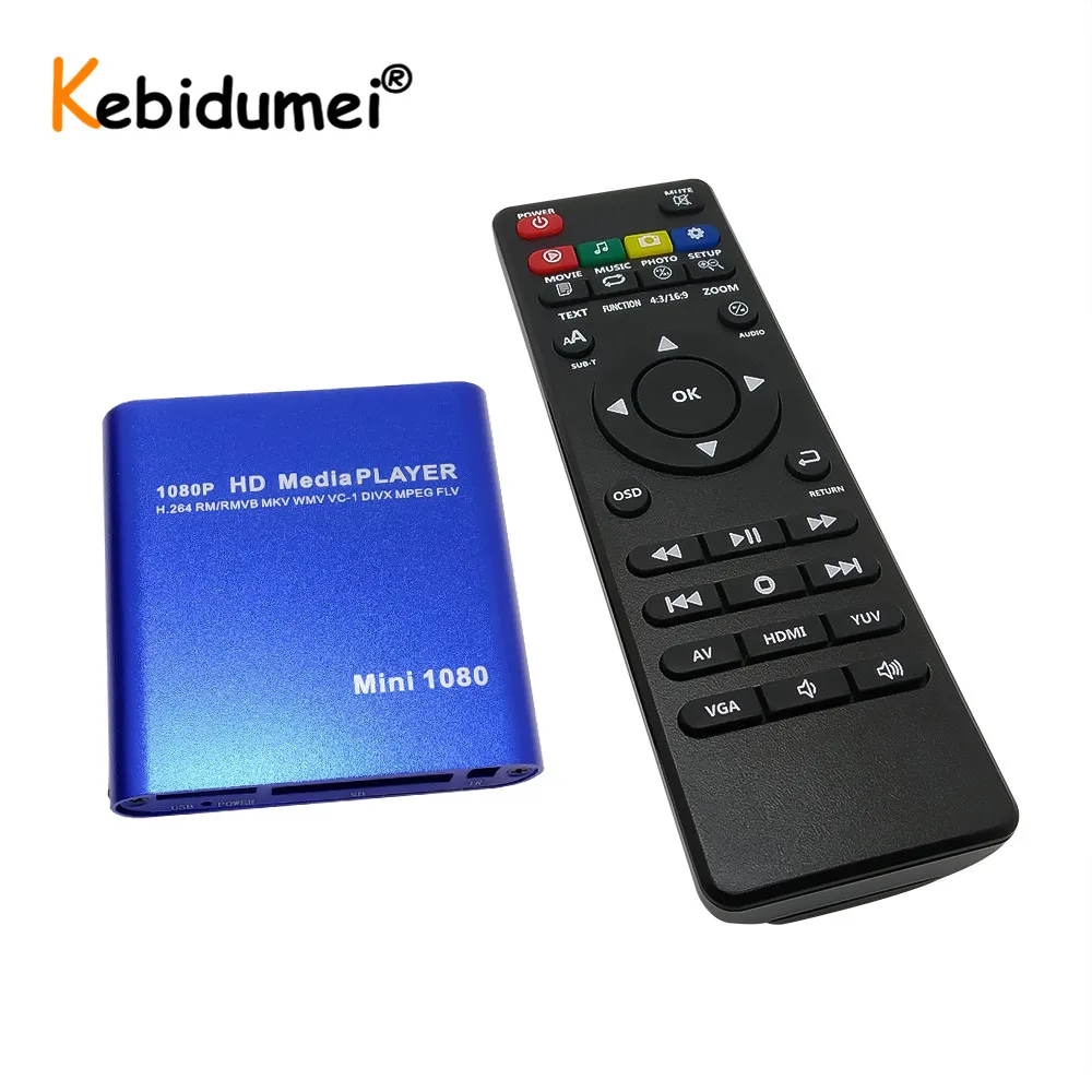 Внешний медиаплеер HDD Мультимедиа Player 1080P USB с HDMI-совместимым SD медиа-приставкой TV