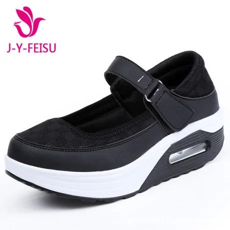2019 New Style Rocking Shoes Female Sports Breathable Casual Shoes with Low-Cut Thick Bottomed Extra High Nurse Shoes WOMEN'S Sh 
2019 New Style Rocking Shoes Female Sports Breathable Casual Shoes with Low-Cut Thick Bottomed Extra High Nurse Shoes WOMEN'S Sh