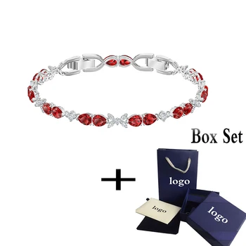 New 2020 SWA Fashion Accessories LOUISON Passion Bracelet Red Water Drop Decorative Crystal Female Romantic Gift Free Shipping
New 2020 SWA Fashion Accessories LOUISON Passion Bracelet Red Water Drop Decorative Crystal Female Romantic Gift Free Shipping