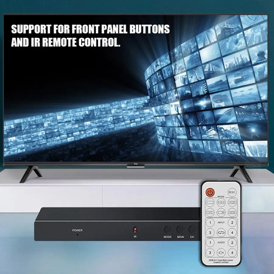 AM-8401V Dnf Screen Splitter 4x1 HDMI Seamless Splitter Switch 4 Way with VGA Interface
AM-8401V Dnf Screen Splitter 4x1 HDMI Seamless Splitter Switch 4 Way with VGA Interface