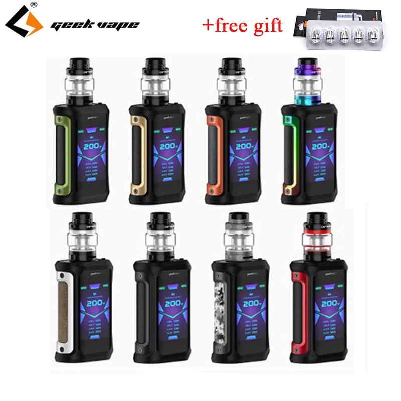 Original GeekVape Aegis X Kit 200W Aegis X Mod with Cerberus Sub Ohm Tank 5.5ml E-Cigarette Vaporizer VS Aegis Solo
Original GeekVape Aegis X Kit 200W Aegis X Mod with Cerberus Sub Ohm Tank 5.5ml E-Cigarette Vaporizer VS Aegis Solo